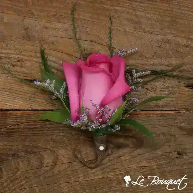 Rose Boutonniere Collection (Deluxe, Fuchsia, Caspia)
