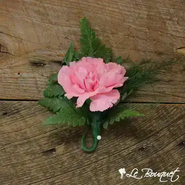 Carnation Boutonniere Collection (Deluxe, Pink, Greens Only)