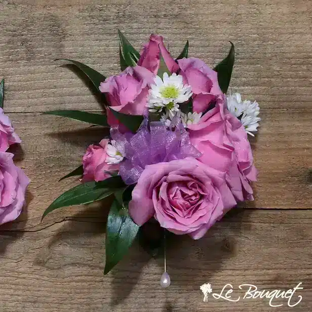 Spray Rose Corsage Collection (Deluxe, Lavender, Asters)