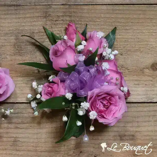 Spray Rose Corsage Collection (Deluxe, Lavender, Gypsophila)