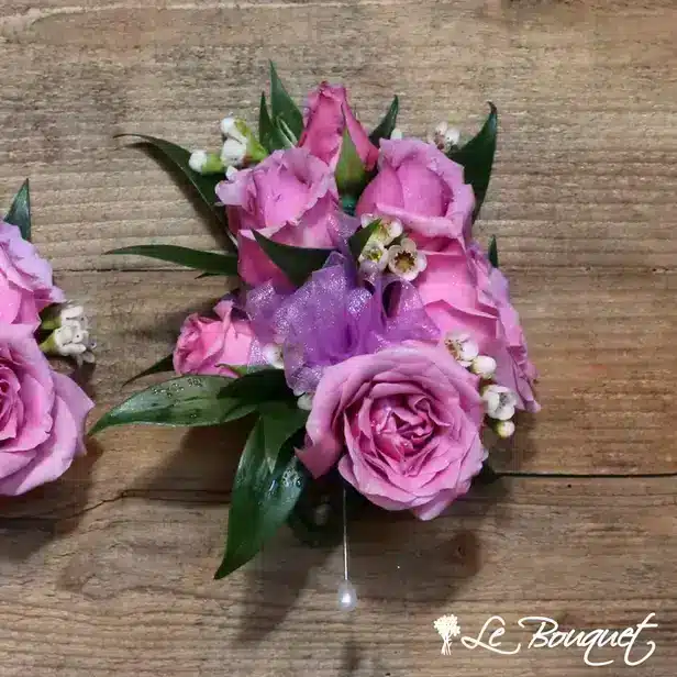 Spray Rose Corsage Collection (Deluxe, Lavender, Waxflower)