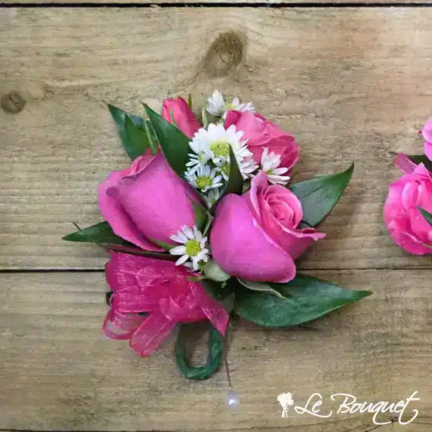 Spray Rose Corsage Collection (Standard, Fuchsia, Asters)