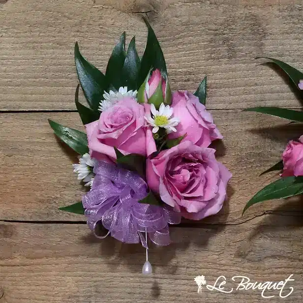 Spray Rose Corsage Collection (Standard, Lavender, Asters)