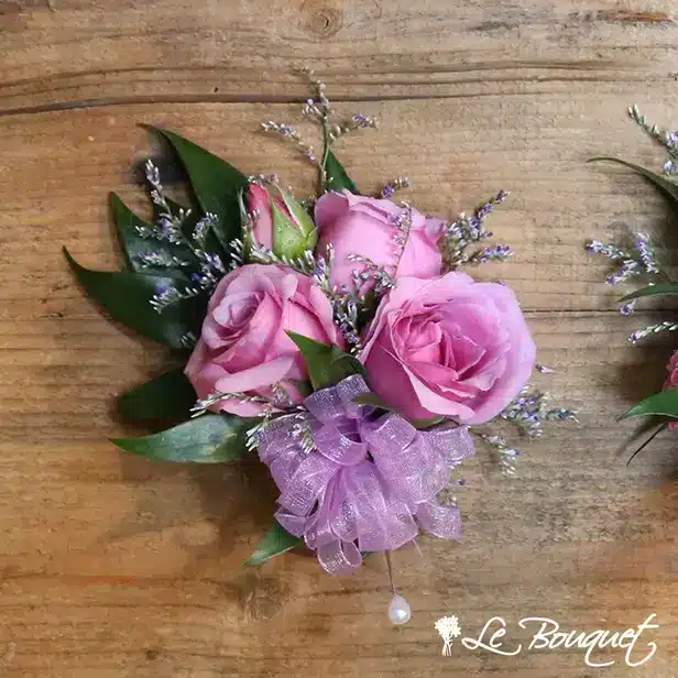 Spray Rose Corsage Collection (Standard, Lavender, Caspia)