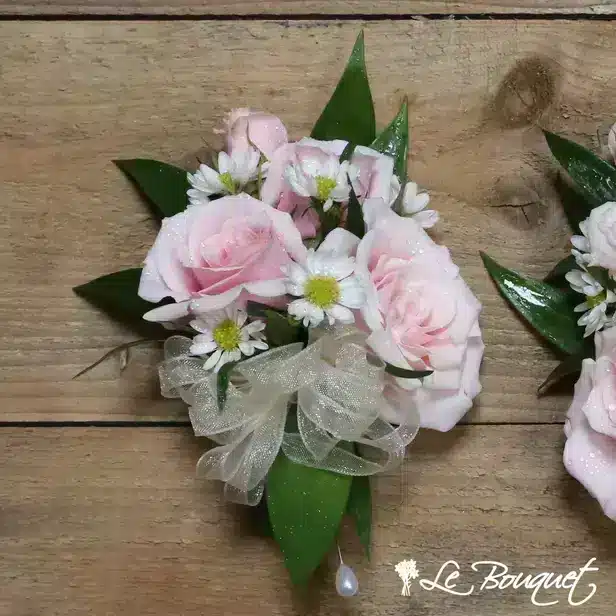Spray Rose Corsage Collection (Standard, Pink, Asters)