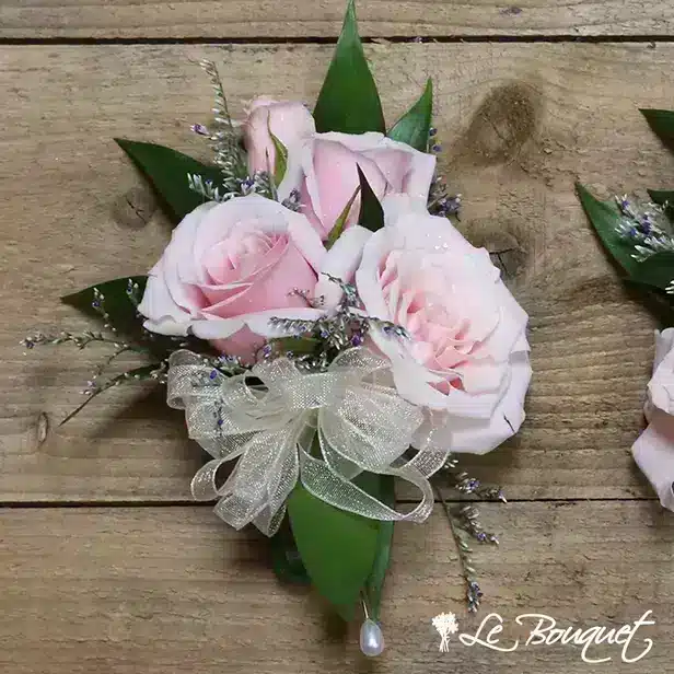 Spray Rose Corsage Collection (Standard, Pink, Caspia)