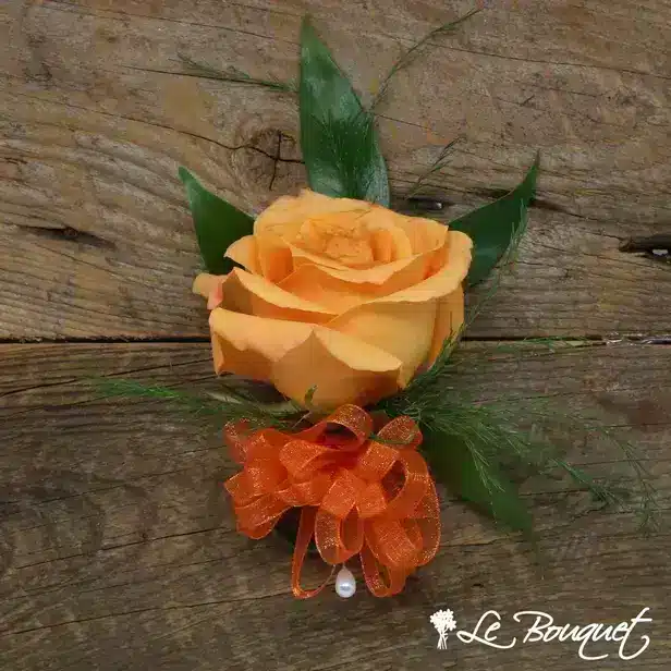 Rose Corsage (Deluxe, Orange, Greens Only)