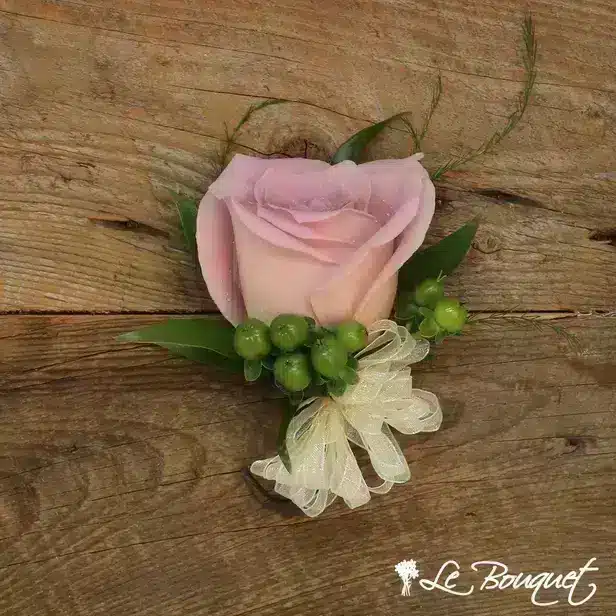 Rose Corsage (Deluxe, Pink, Hypericum)