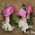 Calla Lily Corsage (Pink, Deluxe, Greens Only)