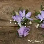 Freesia Corsage (Standard, Lavender, Gypsophila)