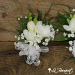 Freesia Corsage (Standard, Yellow, Gypsophila)