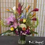 Exotic Bouquet (Exquisite, With glass vase)