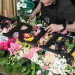 Mur de fleurs personnalisé