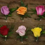 Boutonnière de rose