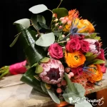 Pink Protea Wedding Bouquet