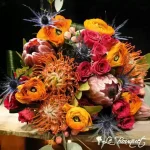 Pink Protea Wedding Bouquet