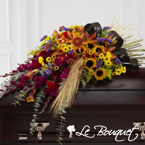 The FTD Glorious Garden Casket Spray (Premium)