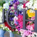 Mur de fleurs personnalisé