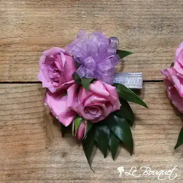 Spray Rose Wristlet (Standard, Lavender, Greens Only)