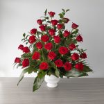 Red Roses Abundance with Babies Breath