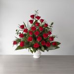 Red Roses Abundance with Babies Breath