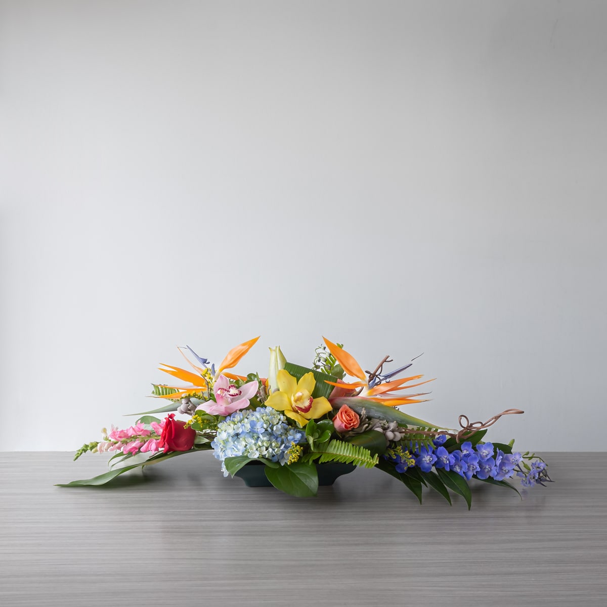 Exotic center floral centerpiece