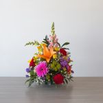Burst of Color Round Arrangement