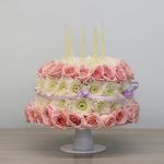 Le Gâteau Floral Merveilleux Vœux